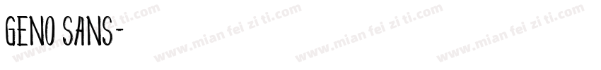 Geno sans字体转换